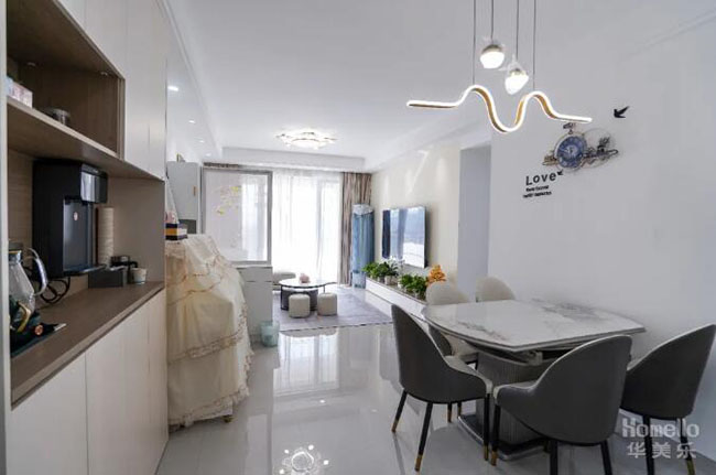 112㎡保悅豪庭三居室，干凈高級的簡約風(fēng)，讓生活簡單而純粹